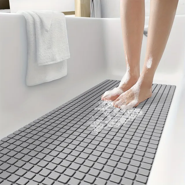 Extremely long non-slip bath mat (120 cm)