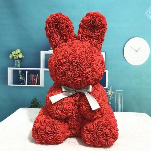 Gift bunny full of roses