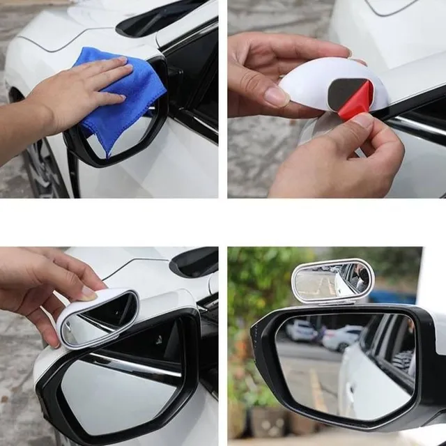 Universal wide-angle side mirror for blind angle