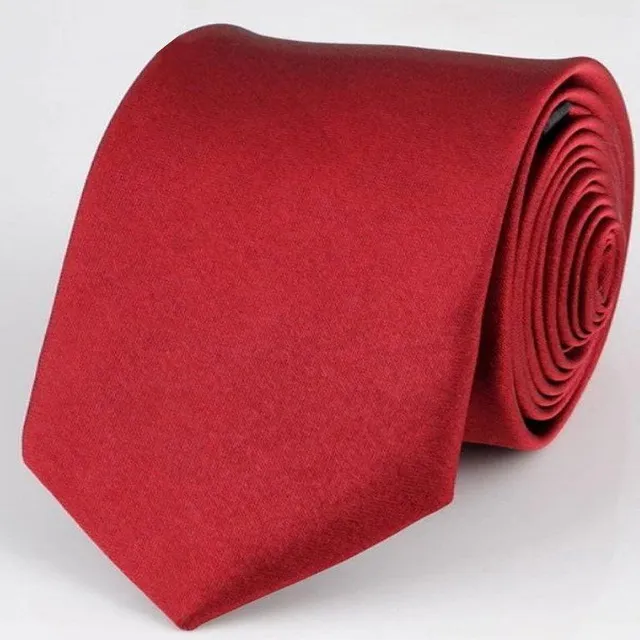 Men's tie 145 cm barva-vinove-cervena