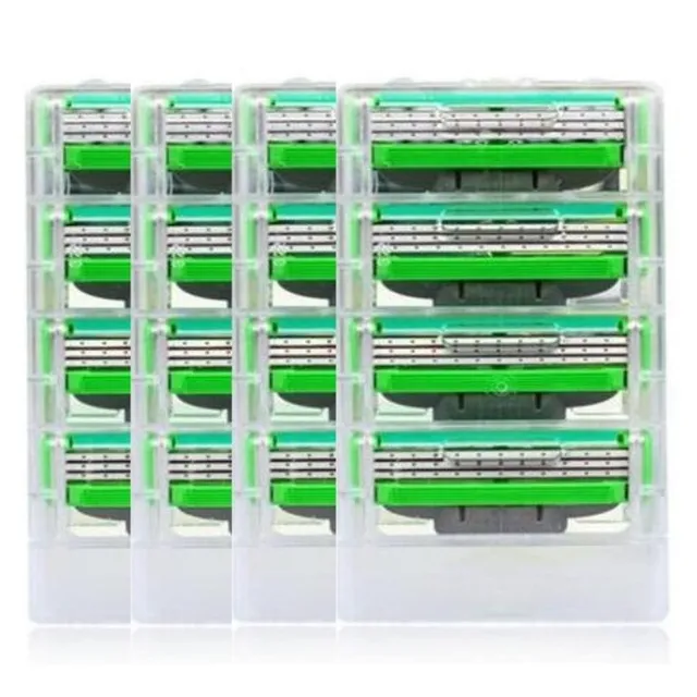 Replacement razor blades for Gillette Mach3 - 16pcs green