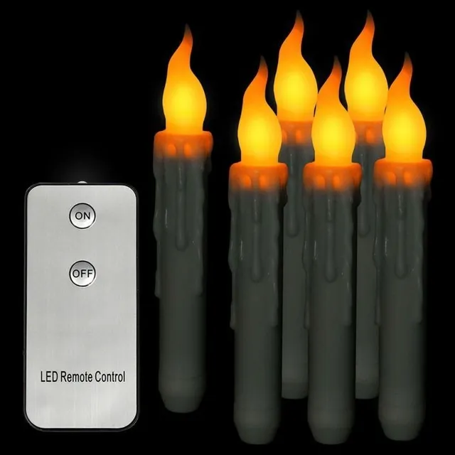 Floating LED candles with remote control - Witch Halloween decoration
