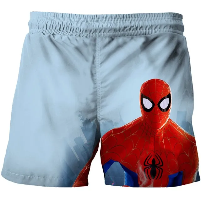 Children's modern spring shorts with a luxury motif of popular Marvel superheroes Kaufman