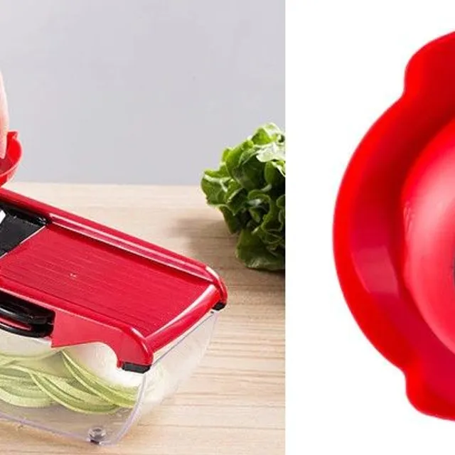 Tech Art Manual vegetable slicer with six attachments