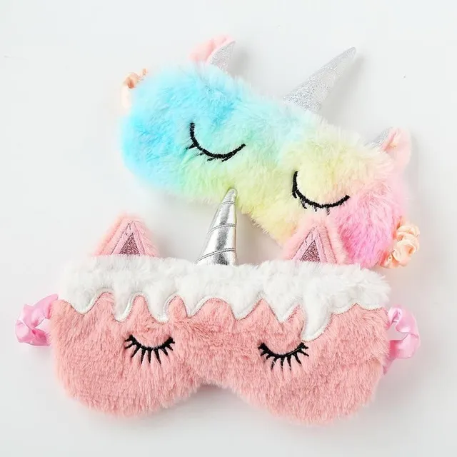 A mask for sleeping with a unicorn