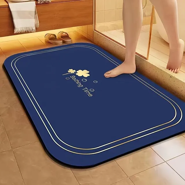 Absorbing bathroom floor mat, non-slip, diatomite, fast-drying, soft, suitable for shower, bathtub, front and outside. Home decoration, autumn decoration, bathroom decoration