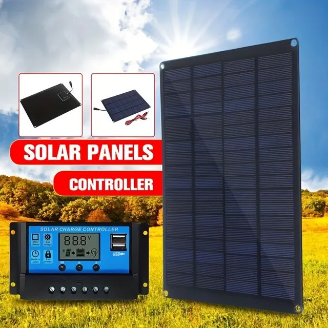 Panou solar 12V/18V cu clemă și panouri solare de 20A