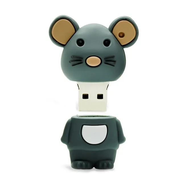 Mouse with USB flash drive
