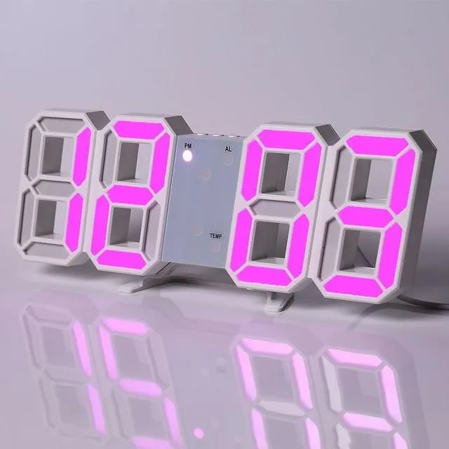 Wall mounted LED digital clock