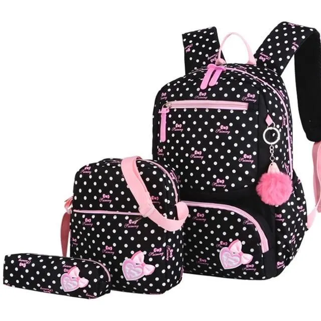 Set de sac à dos pour fille pour l'école