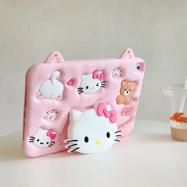 Pink Case On Tablet Sanrio Hello Kitty
