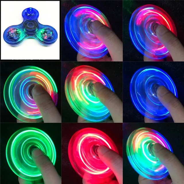 Spinner fidget LED lumineux à main