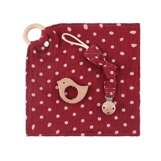 Newborn kit - pacifier clip + towel + bite