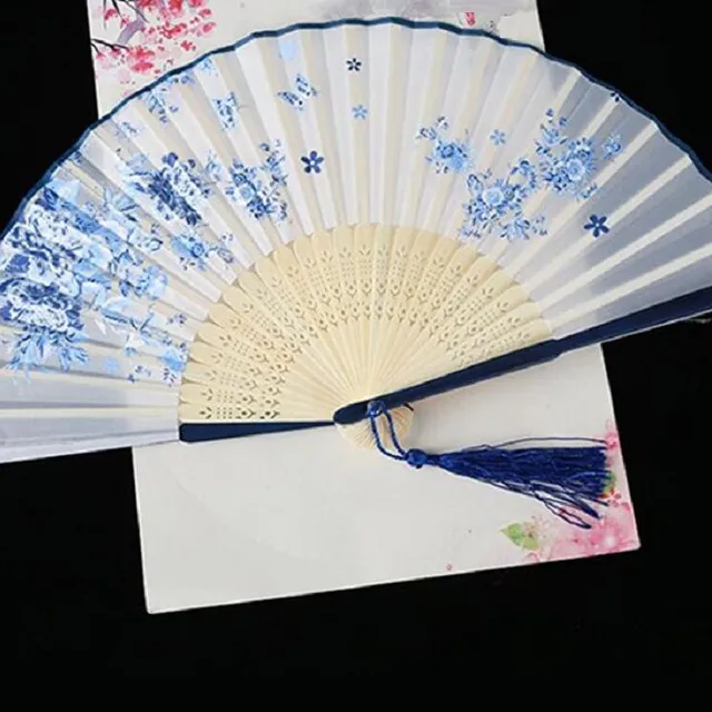 Japanese fan with floral motif