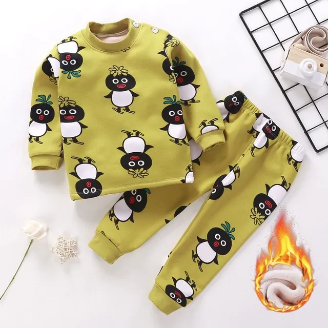 Children's cute pajamas for cold nights