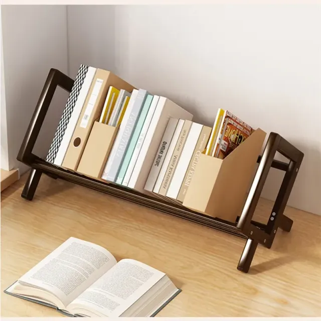 Small bamboo library for easy book storage