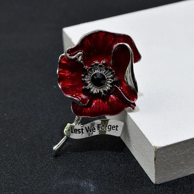 Beautiful stylish brooch Wolf Poppy