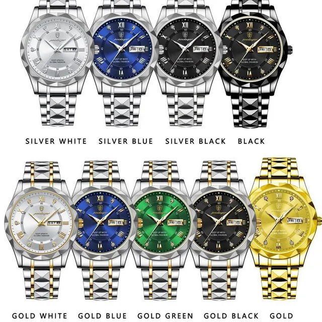 Montres de luxe pour homme - étanches, luminescentes, en acier, quartz