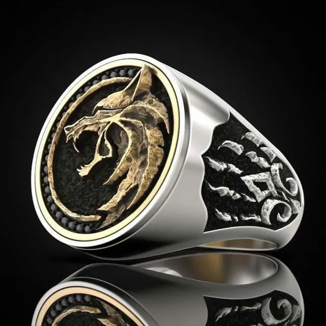 Men's Two Color Ring The Witcher