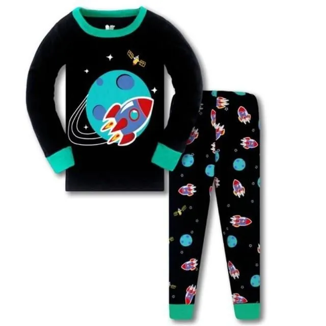 Children's two-piece pajamas with long sleeves