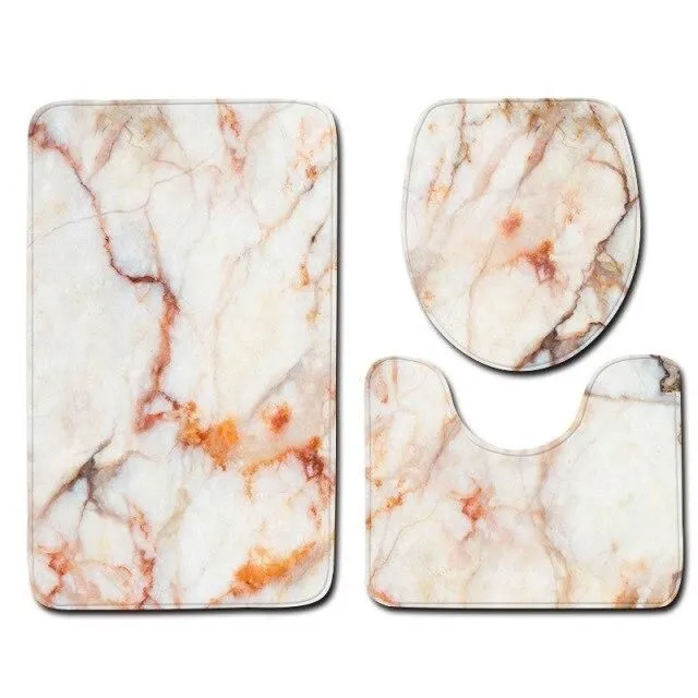 Bathroom set with marble pattern c005 40x60cm