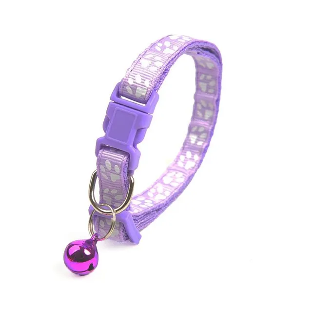 Coloured collar with bell for cats