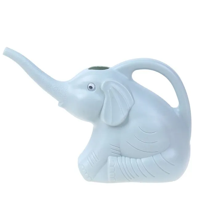 Stylish watering can for watering garden and outdoor flowers in the shape of Kyrylo the elephant