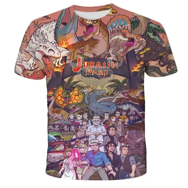 Children's T-shirt with short sleeves and Jurassic World print