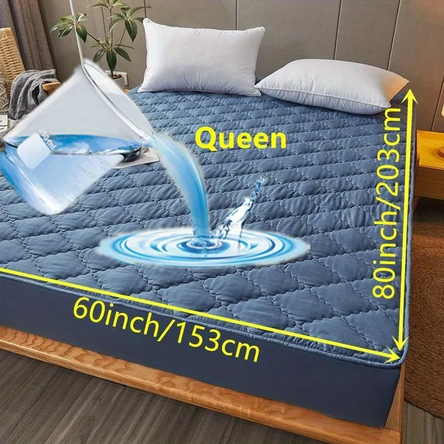 Carefree sleep with blue set - Waterproof mattress protection + 2 pillow covers