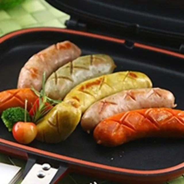 Double-sided barbecue pan 28 cm