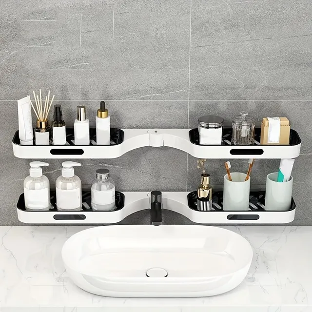 Bathroom miracle: Plastic wall shelf for easy storage