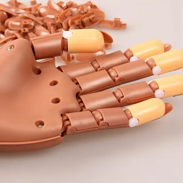 Sleeve for nail training, flexible artificial hand with 100 nails, set for manicure for home DIY