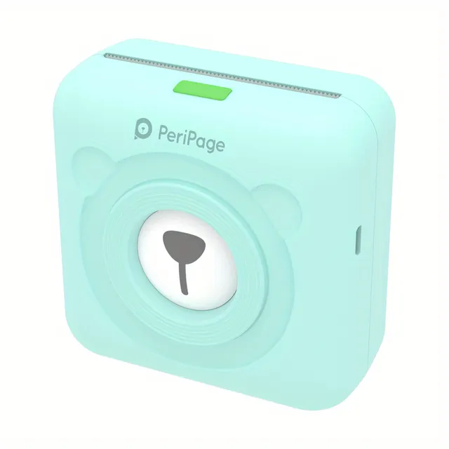 Imprimantă termică de buzunar PeriPage A6 Mini - wireless, pentru etichete, autocolante, notițe și fotografii cu conexiune BT și USB, rezoluție 304 DPI