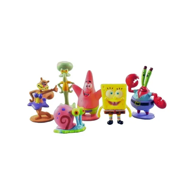 Figurki Spongebob w spodniach - 6 sztuk (1)