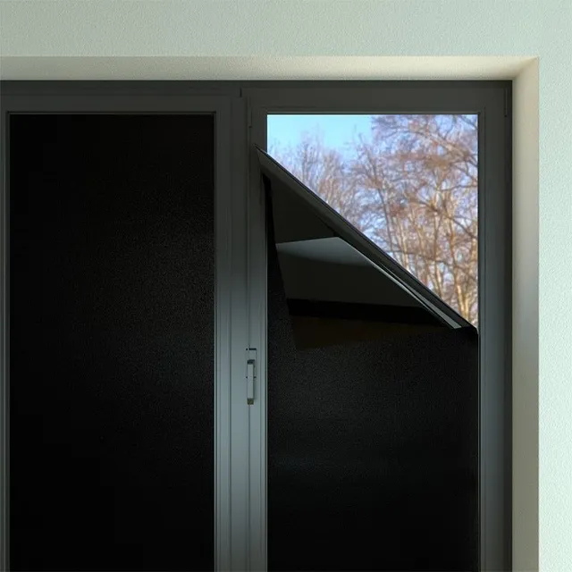 Eltávolítható fényblokkoló ablakfilm Adatvédelem Az ablak matricáját védi