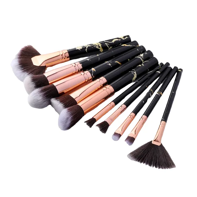 Set of brushes for make-up 10 pcs