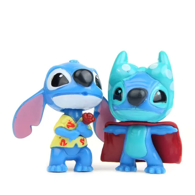Dětská kreativní sada figurek oblíbené animované postavičky Stitch - 10 ks