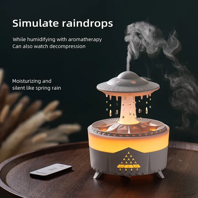 Intelligent air humidifier with aromatherapy and large tank