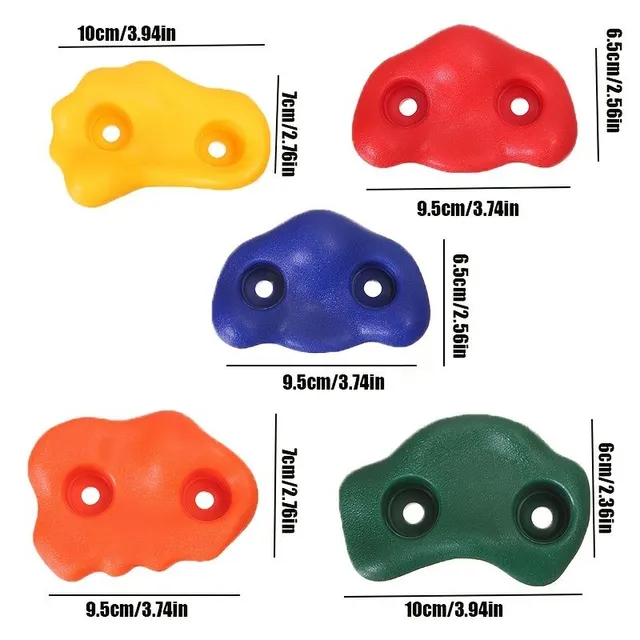 Climbing grips for children and adults - Large climbing catches for climbers, swings and indoor/outdoor climbing wall with mounting hardware 2 inches