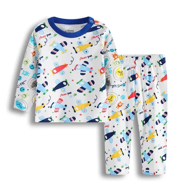 Children's pajamas for boys and girls with long sleeves (3-24 months)