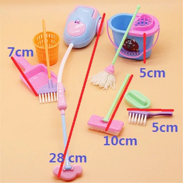Cleaning set for dolls (9 pieces)