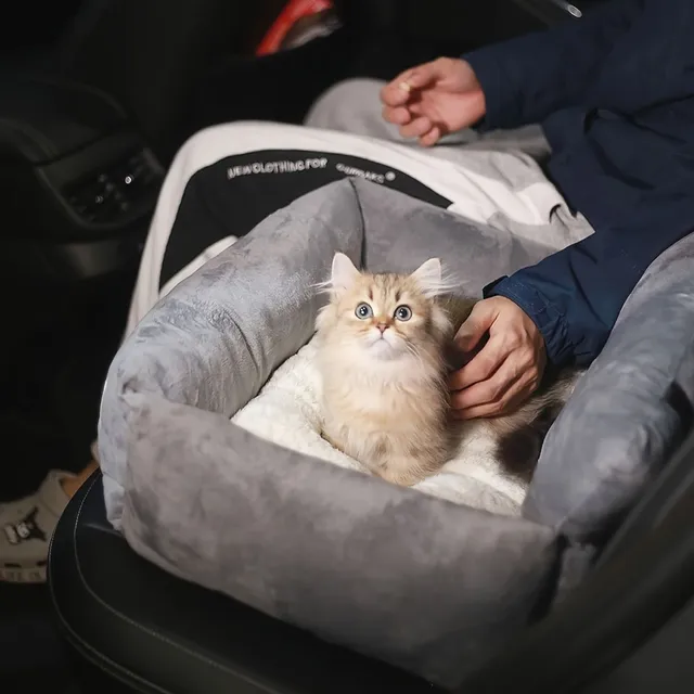 Pedestal Seat In Car Pro Dog na cestách umývateľné lôžko pre šteniatka v aute s nastaviteľným bezpečnostným sprievodcom, Warmed Sedadlo v dome pre šteniatka