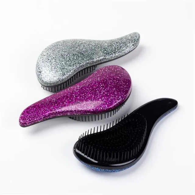 Luxury shaped comb with Fulgenzio glitter design