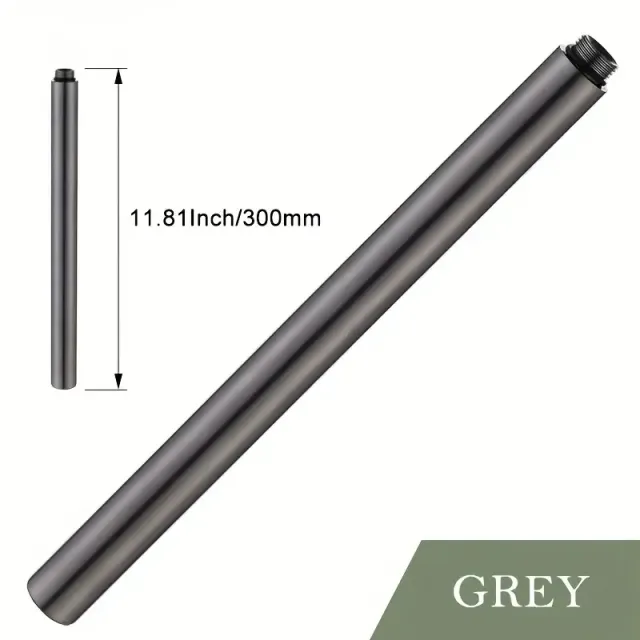 1pc 12 Palec 304 Tube Extension Rod, Dlhšie Sprcha Pipe, Pre Slide Sprcha Head, Pridanie výšky Sprchy, Kúpeľňa Doplnky