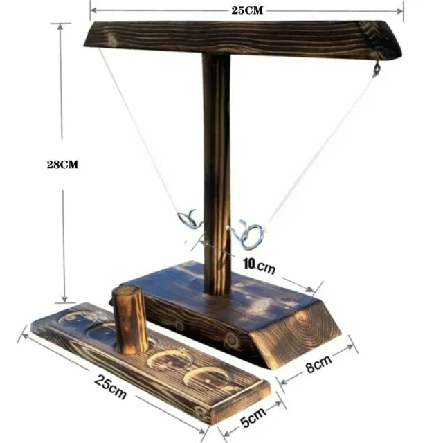 Prsteň Toss Hry pre deti Dospelí Domov Party Pitné hry Rýchle Handmade Drevené stolové hry Shot Ladder Bundle Vonkajšie bary