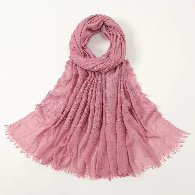 Dámske jesenné/zimné bavlnené šatky, jednofarebné a vo veľkosti 90x180 cm