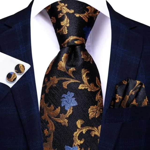 Luksusowy jedwabny krawat męski sn-3331