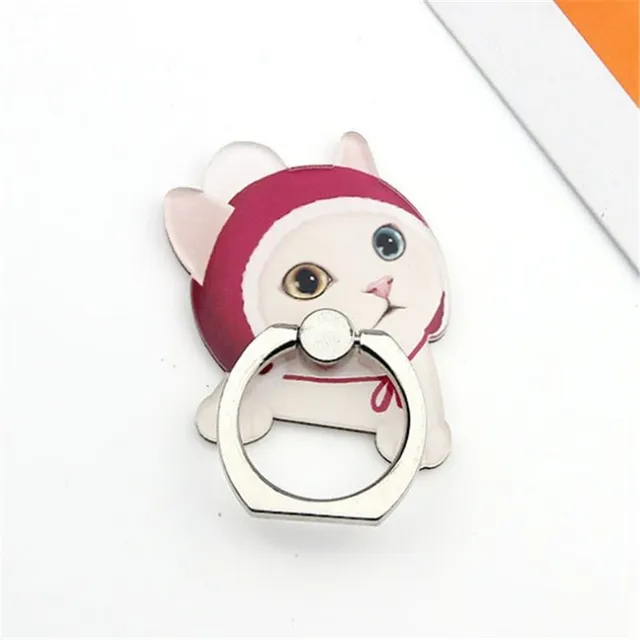 Cute vintage metal PopSockets holder in the shape of a cat