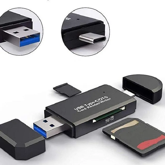 USB / USB-C čtečka paměťových karet