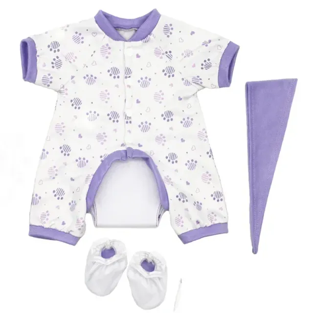 Clothing for baby doll 55 cm large - Set of dresses and socks